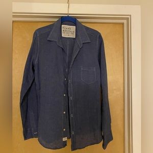 Frank & Eileen ladies linen shirt- Denim color- size L